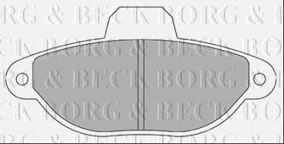 BORG & BECK bbp2428 -  Комплект тормозных колодок, дисковый тормоз